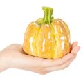 Kürbis Figuren aus Keramik 10 cm 2er-Set für herbstliche Dekoration | Floristik24.ch