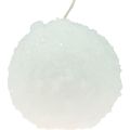 Floristik24 Kugelkerzen Weiß Schneeball Kerzen Kugelkerzen Ø10cm 4St