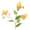 Floristik24 Künstliche Gloriosa-Blumen Orange mit Langen Stielen 80 cm 3 Stück