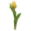 Floristik24 Kunstblume Tulpe Gelb Real Touch Frühlingsblume H21cm