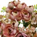 Floristik24 Kunstblumen Deko Strauß Ranunkeln Künstlich Rosa 32cm