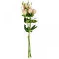 Floristik24 Kunstblumen Lisianthus künstlich Creme 51cm Blumendeko 5St