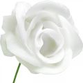 Kunstrosen Creme Wachsrosen Deko Rosen Wachs Ø6cm 18 St | Floristik24.ch