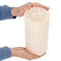 LED Kerze gross 25 cm Kunststoff Warmweiss mit Timer Aussenbereich | Floristik24.ch