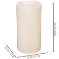 LED Kerze gross 25 cm Kunststoff Warmweiss mit Timer Aussenbereich | Floristik24.ch