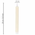 ProductNameLED-Spitzkerzen aus Echtwachs, 24 cm, Cremeweiss, warmweisses Licht, 2er-Set mit 6-Stunden-Timer/ ProductName
ProductDescription<h2>LED-Spitzkerzen aus Echtwachs für Tisch und Wohnraum</h2>
<p>Das Set enthält zwei LED-Spitzkerzen aus Echtwachs | Floristik24.ch