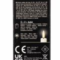 2 rote LED-Spitzkerzen aus