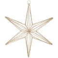 Floristik24 Deko LED-Stern aus Draht zum Aufhängen 32 cm Gold