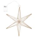 Deko LED Stern Draht Hängedekoration innen 40 LED Warmweiss 42 cm | Floristik24.ch