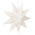 Floristik24 Weihnachtsstern LED aus Papier 38 cm Warmweiss für Innen