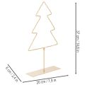 Weihnachtsbaum-Silhouette aus Metall 60 LED warmweiss 37 cm für innen | Floristik24.ch