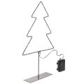 Floristik24 LED-Weihnachtsbaum aus Metall 47 cm batteriebeleuchtet für Innen