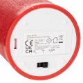 Rote LED-Stumpenkerze aus
