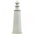 Floristik24 Leuchtturm Shabby Chic Creme Maritime Deko Ø13cm H41,5cm