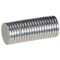 Floristik24 Runde Magnete aus Metall, Silber, Durchmesser 1 cm, 20 Stück