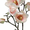 Floristik24 Magnolienzweig Rosa Künstliche Magnolie Seidenblumen