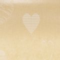 Manschettenpapier 25cm 100m Natur Herzen – Nassfestes Floristenpapier | Floristik24.ch