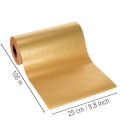Manschettenpapier Rolle Zweifarbig Gold-Rot 25 cm x 100 m | Floristik24.ch