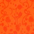 Floristik24 Manschettenpapier Orange mit Muster 25cm 100m