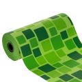 Floristik24 Manschettenpapier aus Papier, 25 cm x 100 m, Mosaikdesign für Blumensträusse