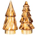 Glas-Weihnachtsbäume mit
