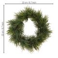 Mini Adventskranz künstlich wie echt Piniennadeln Ø22cm | Floristik24.ch