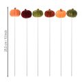 Mini Kürbis Deko am Stiel Herbstdeko 6 Farben Ø4cm 18 St | Floristik24.ch
