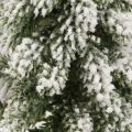 Mini Tannenbaum Holz Sockel Grün Weiß Ø8cm H18cm 3St | Floristik24.ch