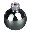 Mini Weihnachtskugeln Glas Grün Perlmuttgrau Ø3cm 22 St | Floristik24.ch