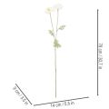 Künstliche Mohnblume Weiss 78 cm 3er-Set mit Flexiblem Stiel für Innenräume | Floristik24.ch