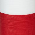 Moiré-Kranzband aus Acetat, 150 mm, Weiss-Rot, 25 m, Dekoband für Trauerflor | Floristik24.ch