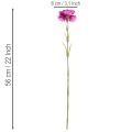 Nelken aus künstlichem Seidenstoff zweifarbig 56 cm 8er-Bund | Floristik24.ch