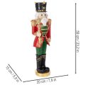 Nussknacker Figur aus Polyresin 59cm Rot-Grün für Innen | Floristik24.ch