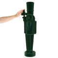 Nussknacker Figur beflockt 77 cm Dunkelgrün für Innenbereich | Floristik24.ch