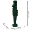Nussknacker Figur beflockt 77 cm Dunkelgrün für Innenbereich | Floristik24.ch