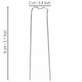 Silberfarbene Patenthaften 17/80, 8 × 2 cm, 2,5 kg für Floristik | Floristik24.ch