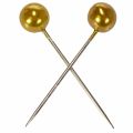 Perlkopfnadeln Gold Kunststoff Ø15mm Länge 75mm für Floristik und Bastelarbeiten | Floristik24.ch