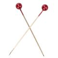 Perlkopfnadeln Rot Metall Ø4mm 40mm 150 Stück für Floristik und Dekoration | Floristik24.ch