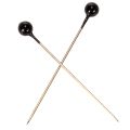 Perlkopfnadeln Schwarz Metall Kunststoff Ø 4 mm 40 mm 150 Stück | Floristik24.ch