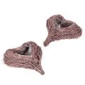 Floristik24 Dekoherz aus Zweigen mit Pflanzfolie 20 cm Braun 2er Set
