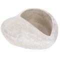 Floristik24 Pflanzschale Herz 17 cm Steinguss Grau