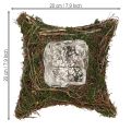 Pflanzkissen Reben Moos Pflanzschale Natur 20×20×6,5cm | Floristik24.ch