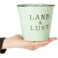 Pflanzkübel Metall Mintgrün Ø14×H13cm Land & Lust | Floristik24.ch