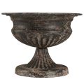Pflanzpokal Kelch Antik-Look Schwarz Braun Ø20cm H15cm | Floristik24.ch