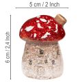 Pilzhaus Miniatur Deko Fliegenpilz Keramik 6 cm 2er-Set | Floristik24.ch