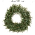 Kranz aus Kunststoff mit Nadelzweigen und Zapfen 40cm grün | Floristik24.ch