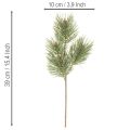 Künstlicher Kiefernzweig 39 cm grün 6 Stück Set für Dekoration | Floristik24.ch
