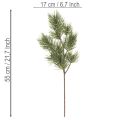 Künstlicher Kiefernzweig Grün 55cm Kunststoff 3 Stück | Floristik24.ch