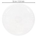 Dekoteller rund transparent mit Fuss 32 cm | Floristik24.ch
