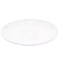 Dekoteller rund transparent mit Fuss 32 cm | Floristik24.ch